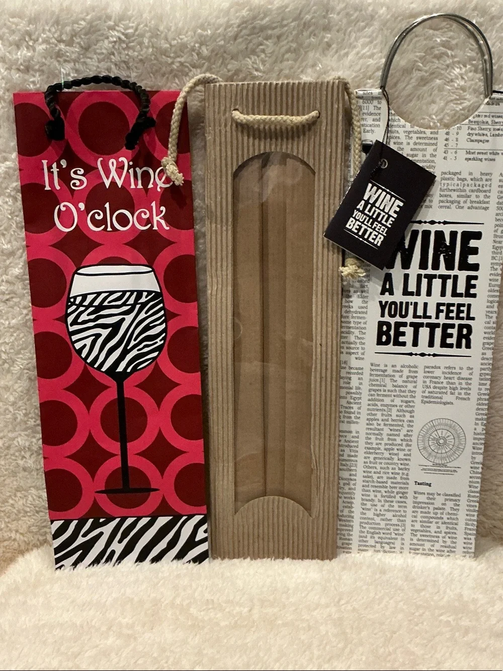 Wine Gift Bag Set - 6 Fashion Collection